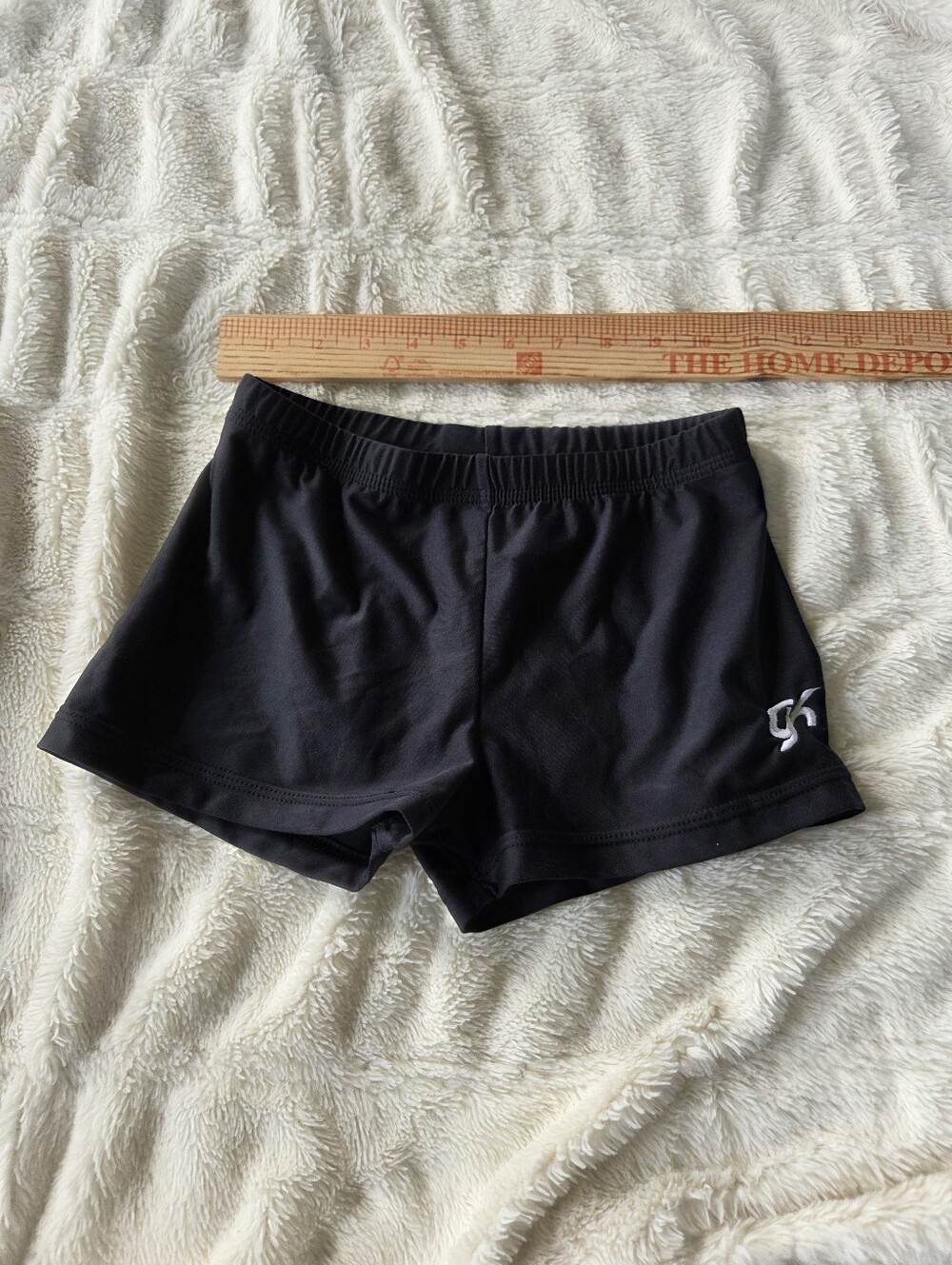 Youth 10-12 Black Athletic Short
